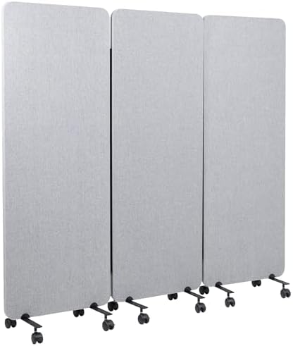 VIVO Freestanding 72 x 66 inch Privacy Panel, Mobile Cubicle Divider, x3 24 by VIVO