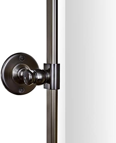 TEHOME Oil Rubbed Bronze Pivot Rectangle Mirrror Farmhouse Tiltable Rounded - Image 2
