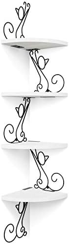 Alsonerbay 4-Tier Cat Shaped Corner Floating Shelf Wall Mount by Alsonerbay