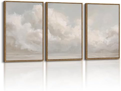 InSimSea Oversized Vintage Landscape Art, Cloud Picture by InSimSeaArt