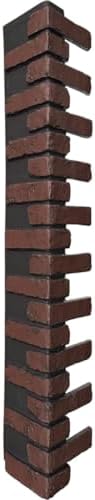 Outside Corner for EverStone Faux Classic Aged Brick Siding Panels, 8 1/2"W x by EkenaMillwork