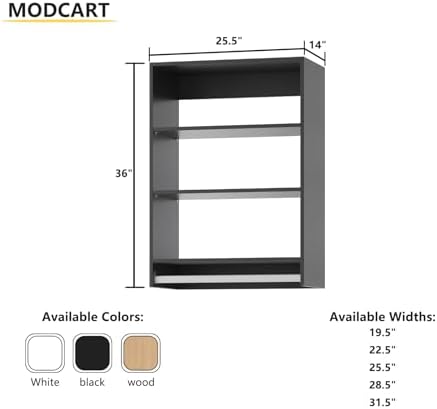 Medium Double Hanging Closet Unit, Modular Closet System, Wood Closet System - Image 3