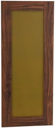 Household Essentials Rectangle Wall Mirror Décor, Hickory Finish - Image 4