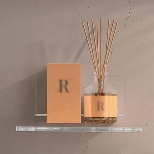 4 Inch 4PCS Clear Acrylic Floating Wall Shelves, Small Floating Shelves - Image 5