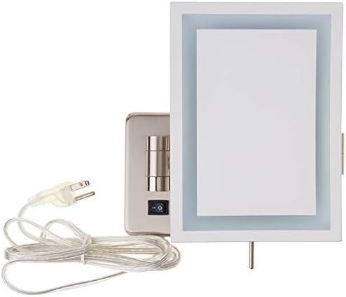 JERDON Lighted Wall-Mount Makeup Mirror - Image 4