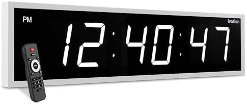 Ivation Oversized Digital Wall Clock by Ivation