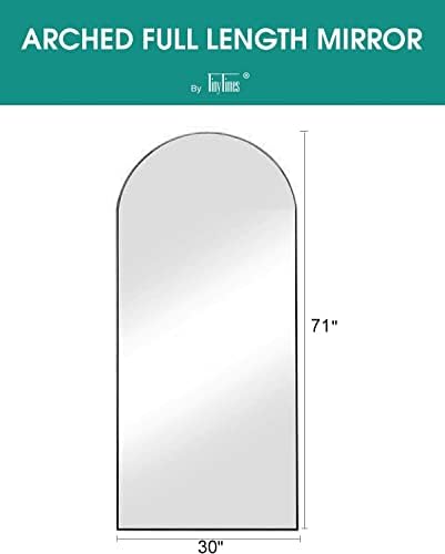 Full Length Mirror, Arched Wall Mounted Mirror, Large Full Body Mirror - Image 4