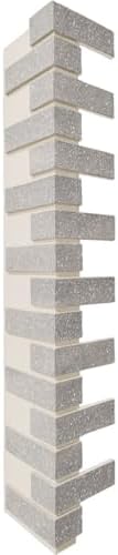Outside Corner for EverStone Faux Traditional Brick Siding Panels, Light Gray by EkenaMillwork