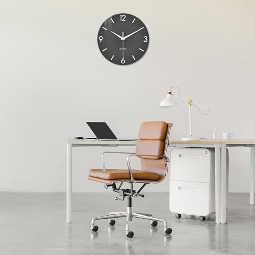 XFM Modern Simple Glass Wall Clock 20 Inch Large - Image 5
