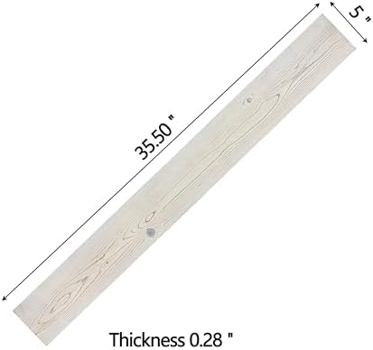 Real Wood Wall Planks-5" White Shiplap Panel Peel and Stick 10Pack 12.5SqFt - Image 3