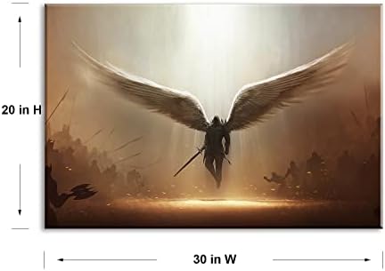 Fantasy Angel Stretched Canvas Wall Art - Image 4