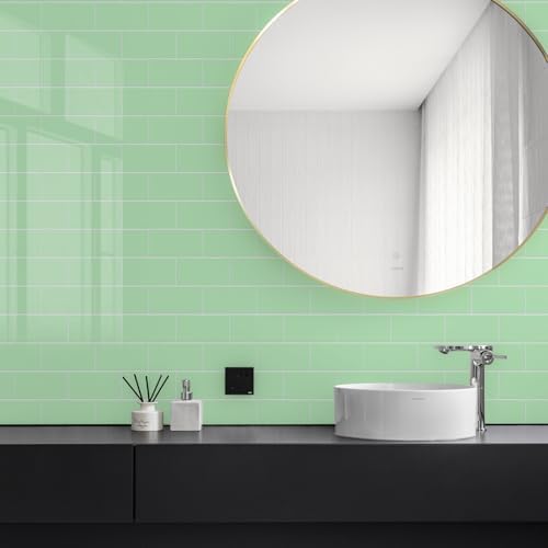 STICKGOO 10-Sheet Backsplash Peel and Stick Subway Tile, Self Adhesive Vinyl - Image 3
