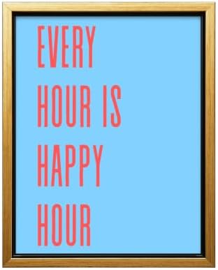 InkFlow Posters Every Hour Happy Hour Canvas Poster by InkFlowPosters