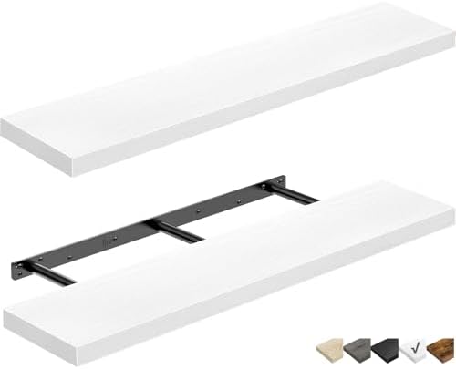 QEEIG Long Floating Shelves for Wall by QEEIG