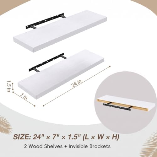 Lufia Floating Wall Shelves, MDF - Image 2