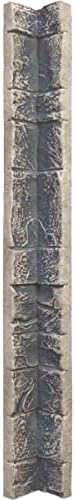 Universal Inside Corner for EverStone Faux Stone Siding Panels, Linen Graphite by EkenaMillwork