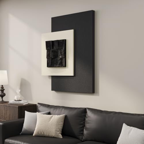 Large Wood Abstract Wall Art for Living Room, Modern 3D Artwork for Walls - Image 2