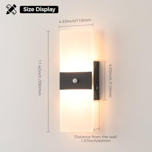 Hardwired Motion Sensor Wall Sconce 2-Pack - Image 7