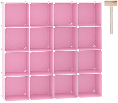 C&AHOME 16 Cube Storage Organizer Cube Shelves Units Storage Cubes by CAHOME