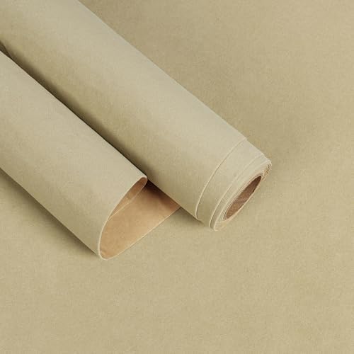 Khaki Velvet Drawer Liner Self Adhesive Velvet Flocking Liner by EaseStick