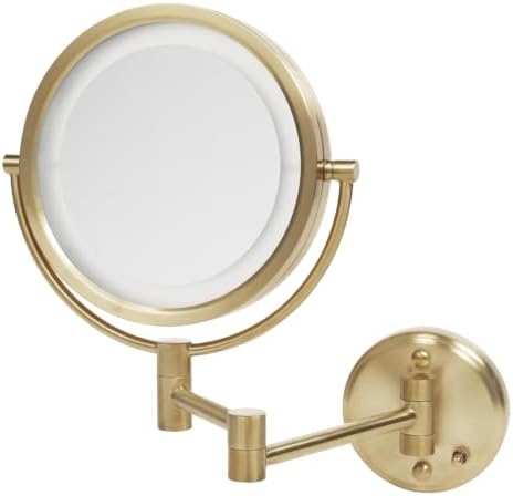 JERDON Hardwired Wall-Mount Makeup Mirror by Jerdon