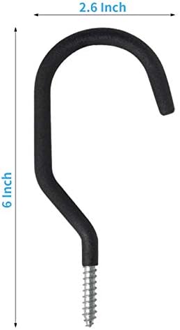 SMARTOLOGY 8 Pack Bike Hanger Storage Hook Rack, Rubber Coated Heavy Duty Large - Image 3