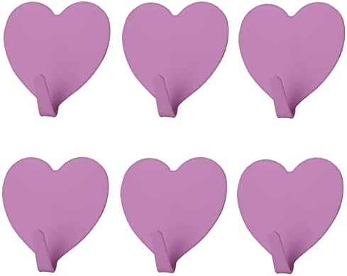 JtmyAota 6 Pack Heart Wall Hooks, Kawaii Room Decor Hooks by JtmyAota