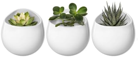 Mkono Ceramic Wall Planter for Indoor Plants 4 Inch Hanging Pot by Mkono