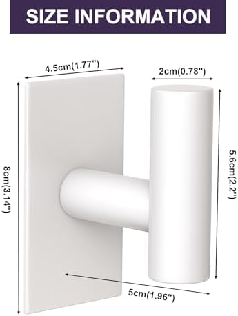 VAEHOLD Wall Towel Hooks, Heavy Duty Sticky Holder Waterproof Towel Hooks - Image 6