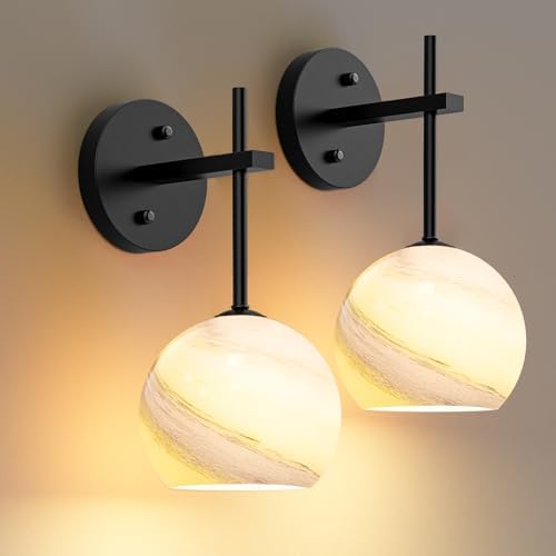 MOITA Wall Sconces Set of Two, Wireless Battery Operated Wall Decor by MOITADirect