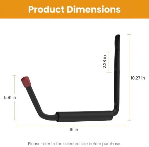 6 Pack Garage Hooks Heavy Duty, Utility Steel Hooks - Image 2