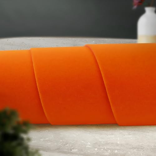 Orange Self Adhesive Soft Velvet Drawer Liner DIY Fabric Felt Liner - Image 5