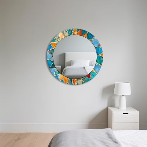 Decorative Wall Mirror, Large Round Wall Art Mirror, Wall Mirrors - Image 7