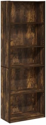Furinno GEHRY Book Shelf, 5-Tier Bookshelf, - Image 5