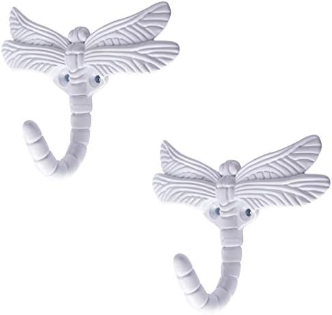 2pcs Dragonfly Coat Hooks Decorative Creativity Wall Mounted Hanger Hook by Geenite