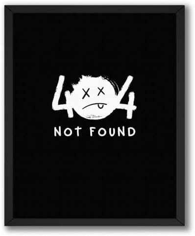 InkFlow Posters Not Found Canvas Poster by InkFlowPosters