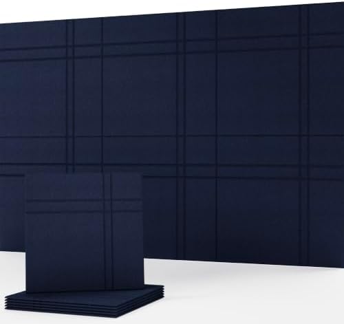 Soundproofing Panels, Decorative Acoustic Wall Art, Sound Absorbing, 6 Pack by LagomAtelier