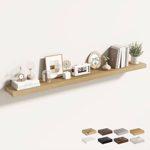 Acovy 55 Inch Floating Shelves for Wall 1 Pack, Wall Mounted Floating Shelf by Acovy