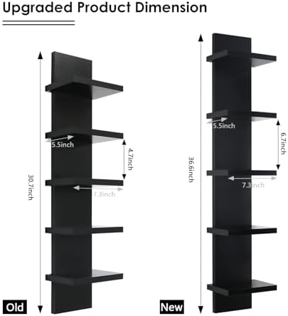 Homaterial Small 5 Tier Wall Shelves - Image 3
