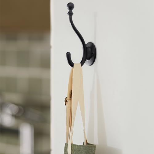 AVICCI 5 Pack Coat Hooks Matte Black Coat Hook, Heavy Duty Hooks Decorative - Image 3