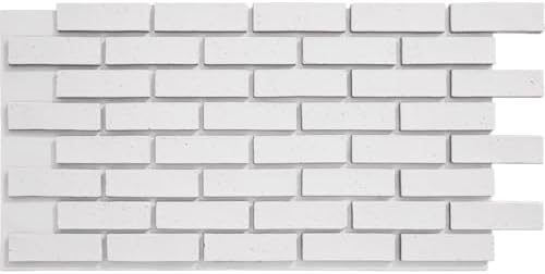 EverStone Traditional Faux Brick Panel, Glacier Color by EkenaMillwork