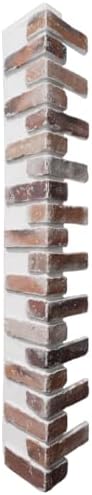 Outside Corner for EverStone Faux Classic Aged Brick Siding Panels, 8 1/2"W x by EkenaMillwork