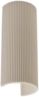 12" Modern Ribbed Plaster Wall Sconce, Indoor Wall Lamp - Image 5