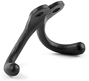 Renovators Supply Manufacturing Double Wall Hook, Cast Iron Black Powder Coat - Image 7