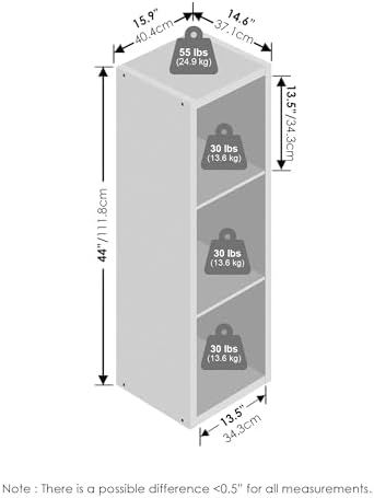 Furinno Cubic Extra Thick 3-Cube Closet Organizers and Storage - Image 2