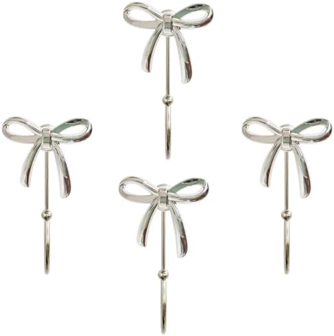 Bow Wall Hook 4 pcs Decorative Wall Hooks by RR-RUOSHUI