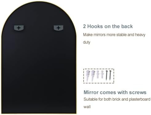 Arched Bathroom Mirror for Wall - Image 5