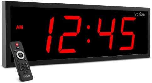 Ivation Large Digital Wall Clock by Ivation