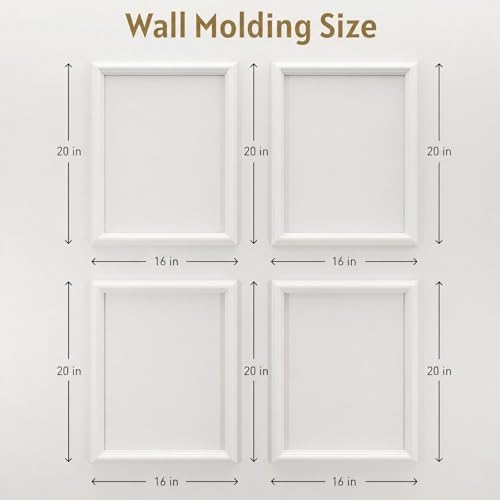 Peel and Stick Molding 4Set 16X20IN, Picture Frame Molding Paintable - Image 2