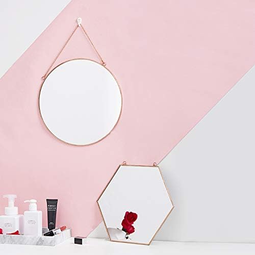 Dahey 11.8" Small Circle Round Office Wall Hanging Mirror - Image 7